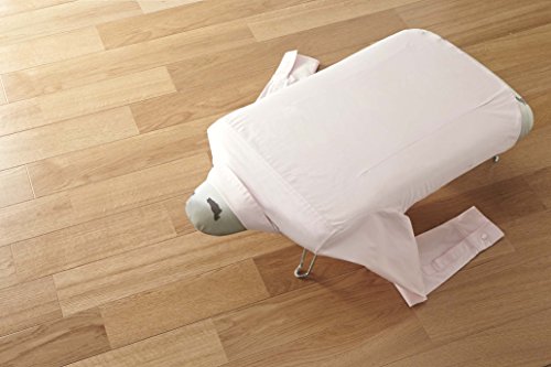 山崎実業(Yamazaki) 軽量人体型 アイロン台 フック付き ネコプレス ホワイト 約69X37X20cm クローゼットにかけて収納 スチールメッシュ構造 2642